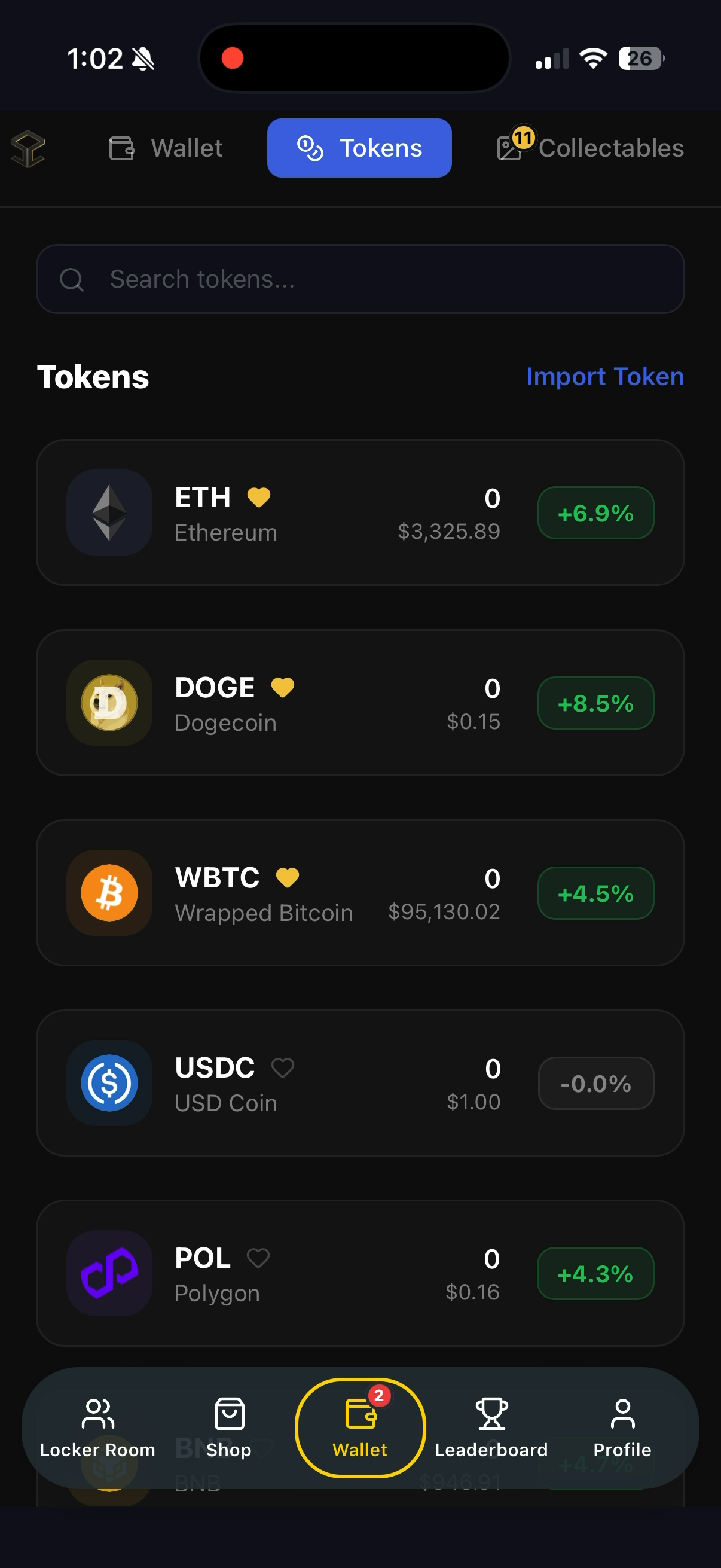 Web3 Wallet — screen 2